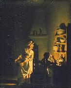 Pehr Hillestrom Testing Eggs. Interior of a Kitchen oil